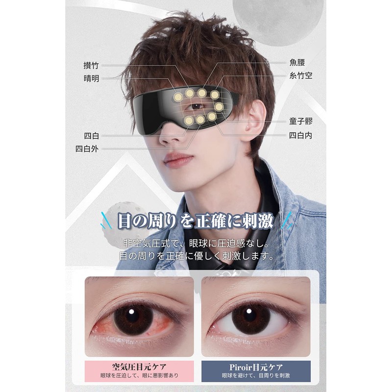 Eye Mask, 3D Vibration Technology & Visible Design, 3D Vibration,