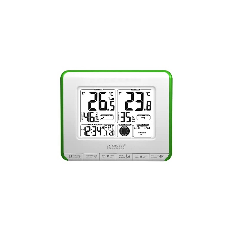 La Crosse Technology WS6812W-GREEN Weather Station - White/Green