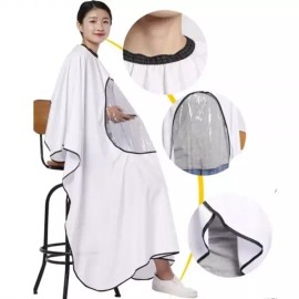 Gita 투명 창문 미용컷트보 커트보 염색보 파마보 미용앞치마 미용실앞치마 미용가운 어린이커트보 Transparent Window Beauty Cutting Cloth, Dyeing Cloth, Perm Cloth, Beauty Apron, Hair Salon Apron, Beauty Gown, Children's Cutting Cloth