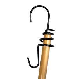 Erva Uplifter Broom Handle Hook - Made in USA - Utility Hook for Hanging Wind Chimes, Flower Baskets, Bird Feeders