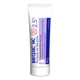 Benzac AC Gel 2.5  con Perxido de Benzoilo, Trata Barros y Espinillas, 60 g                                                                           