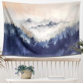 HXYYQQ Cherry Blossom Tapestry for Bedroom & Living Room, Japanese Nature Landscape Wall Art, 59x39 Inches