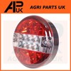 APUK 12V Red Clear Rear Combination Brake Tail Indicator Light