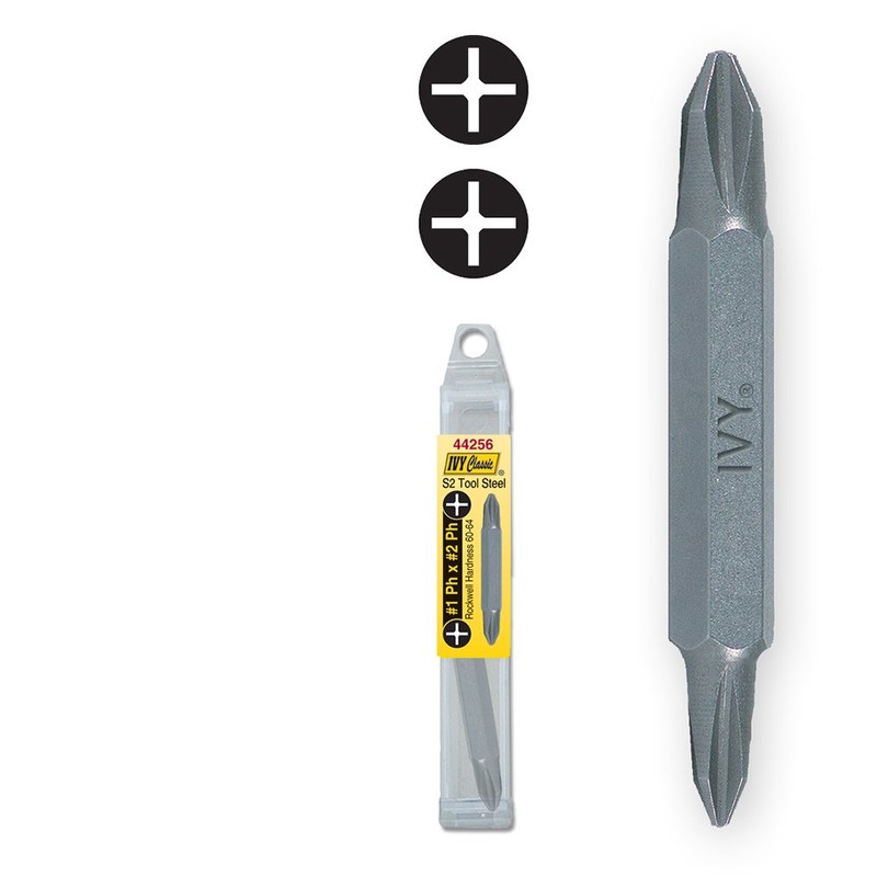 IVY Classic 44256 2-Inch #1 Phillips x #2 Phillips Double-End