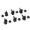 6PCS Set Locking Tuning Key Peg Black Color Zinc Alloy