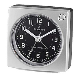 Dugena Radio Alarm Clock 4460940 Radio Signal for MEZ/CET with Alarm Clock, Alarm Repeat, Dial Lighting, Increasing Alarm Signal, Dimensions 73 x 75 x 40 mm