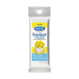 Satin Ice Yellow Fondant, Vanilla, 4.4 Ounces