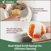 Eyliden 6 Pack Kitchen Scrub Sponges, Dual-sided Dish Scourers for