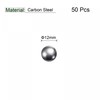 sourcing map 50pcs 12mm Carbon Steel Bearing Balls Precision Polished