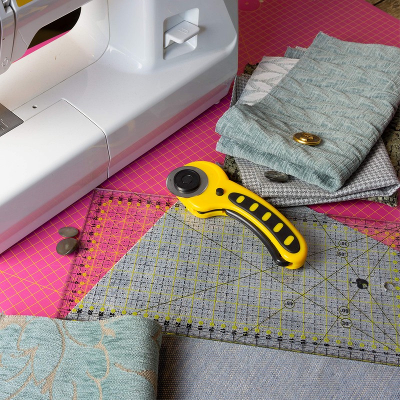 OfficeTree Dressmaking Ruler 30 x 15 cm Patchwork Ruler for