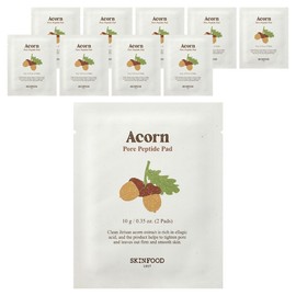 Skinfood Acorn Pore Peptide Portable Pads 2 pieces 10g, 1 piece, 10 pieces / 스킨푸드 에이콘 포어 펩타이드 휴대용 패드 2매입 10g, 1개입, 10개