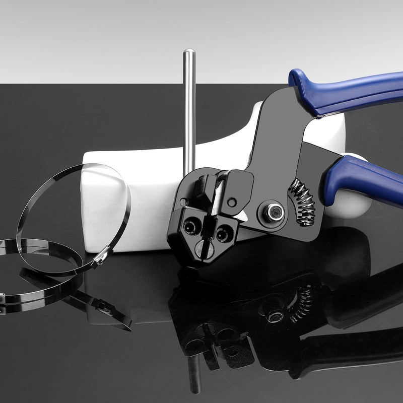 Cable Tie Gun Kit, 100PCS 4.6 x 300mm Steel Cable