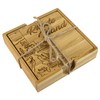 Totally Bamboo Rhode Island State Puzzle Juego de posavasos de