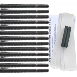 Tacki-Mac Tour Pro Jumbo Black Golf Grip Kit (13 Grips, Tape, Clamp)
