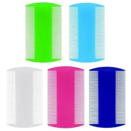 Yumflan Hair Comb, 5 Pcs Double-Sided Fine-Tooth Combs, Dandruff Removal Hair Combs for Adults and Kids
