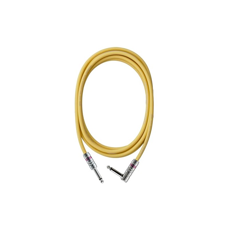 Providence LE501 Shielded Cable 2m S/L Plug (Straight/L Type), Yellow