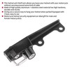 Motorcycle Anti-Theft Helmet Lock Stainless Steel W/2 Keys Fit for
