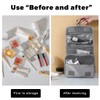 KOLZEMV Hanging Toiletry Bag, Toiletry Bag for Hanging, Women's Toiletry