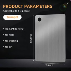 Stainless Steel Cutting Board, Cutting Boards, Mats & Sets Stainless Steel ​Food Grade Cutting Multi-Functional Thickened Anti-Mold Household Chopping Board Set (30 * 20)