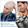 2PCS Magnetic 6 Blade Head Shaver Replacement Heads for DOAO