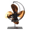 Wood Stove Fan 4 Blades Fireplace Fan Heat Powered Fast