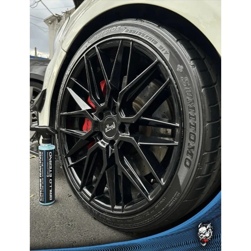 Brillo Eterno Cross Racing Brillo Llantas 500ml Detailing Azul