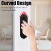 Deyixinup 2 PCS Side Hole Flush Pull Black Oval Embedded