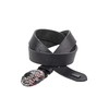Cipo & Baxx Men's Leather Belt Snake Print Oval Clasp
