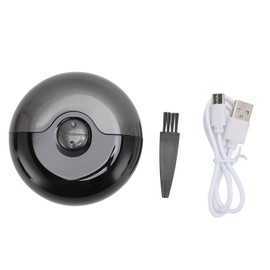 2 in 1 Electric Automatic Nail Clipper 2 Speeds USB Rechargeable Nail File Polisher Nail Scraps Storage Electric Fingernail Cutter Black