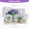 Lxmsja Lavender Vase Diamond Painting Kits for Adults 5D Diamond
