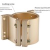 65mm Diameter Golden Aluminum CNC Spindle Motor Holder Mount Bracket