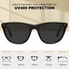 AVAWAY Small Acetate Black Cat Eye Sunglasses Women Small Face