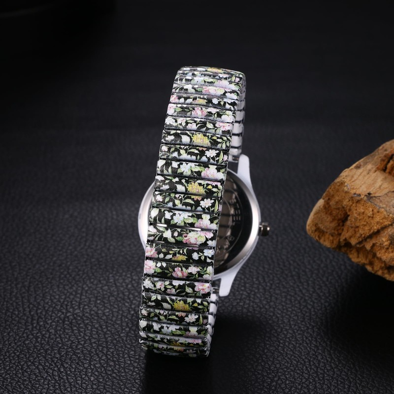 OIDEA Unisex Watch Elastic Bohemian: Boho Elastic Wrist Watch Printed