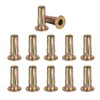 Awclub 5/16-18 Multi-Grip Rivet Nuts, 12pcs Pre-Bulbed Shank Flat Head