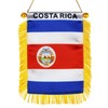 Costa Rica Hanging Flag with Suction Cup 4x6 Inch -