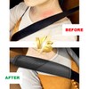 MUQIDA 2PCS Car Seat Belt Covers, Carbon Fiber Seatbelt Pads