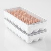iDesign Fridge Binz BPA-Free Plastic Stackable Egg Holder - 14.5"