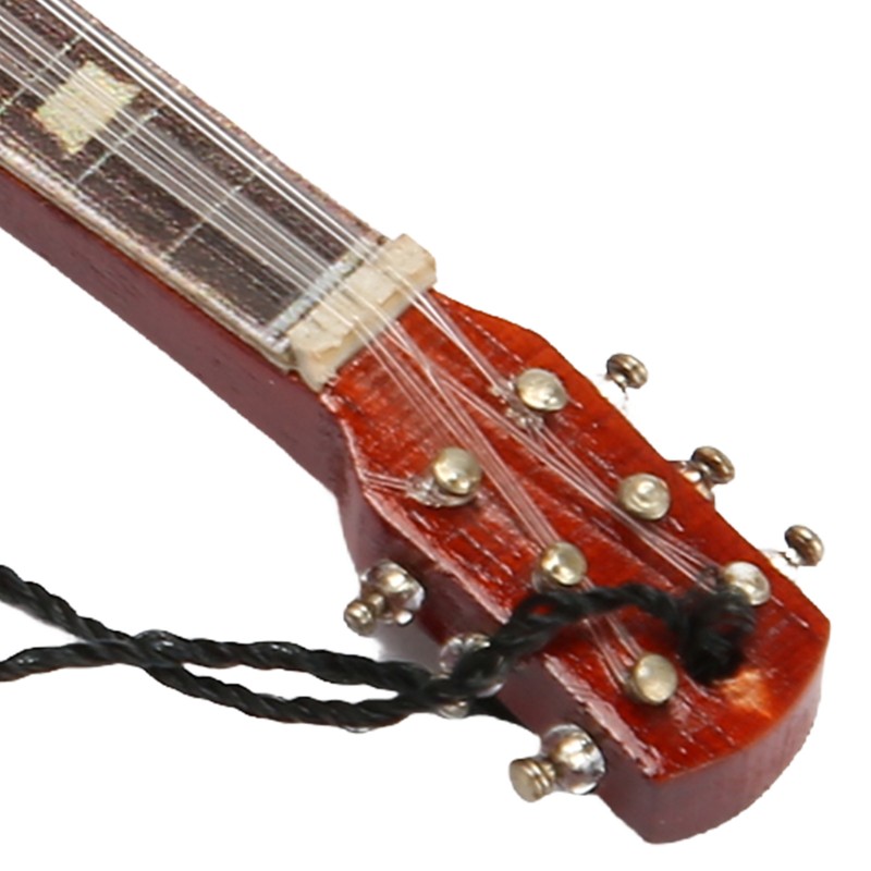 Miniature Electric Guitar Model Innovative Simulation Hand Crafted Wooden Guitar