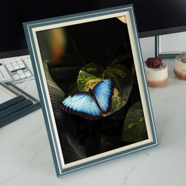 marysgift 6x8 Photo Frame Picture Frames for Desktop Decor Family Friends Gifts Portrait & Landscape (Blue 6,8")