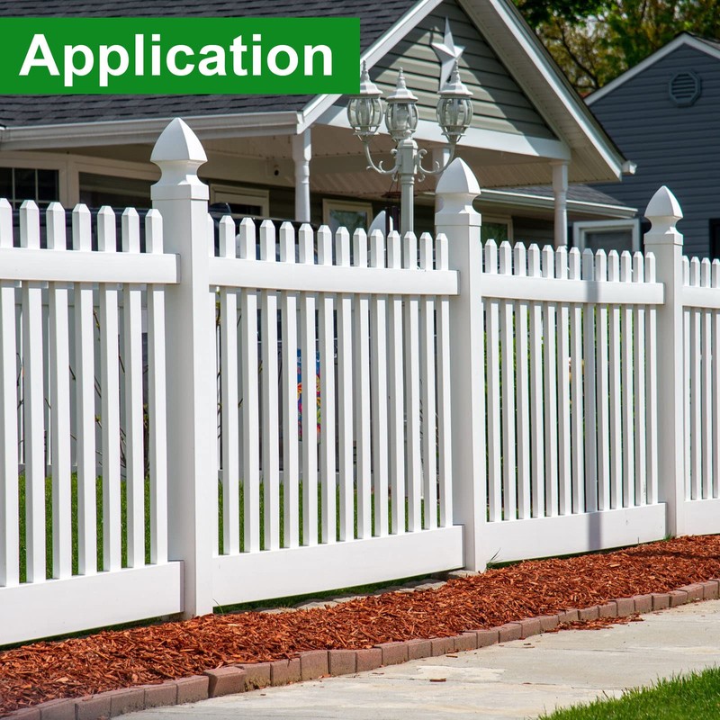 Lothee 2 Pcs Vinyl Post Cap Gothic Post Caps Decking