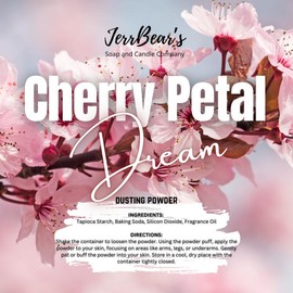 JerrBear’s Custom Body Dusting Powder - Scented - Gentle - Fine Powder Talc-Free Fragrance Moisture Cosmetic Skin Care:_Cherry Petal Dream