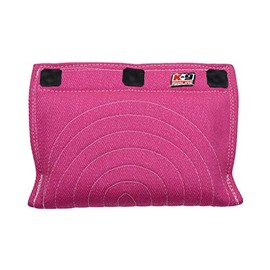 Redline K9 3 Handle Targeting French Linen Dog Bite Wedge Tug Toy (Pink)