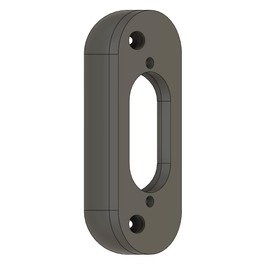 Angled Doorbell Mount compatible with Reolink Video Doorbell (Black, 35-Degree)