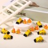 Lyreh 40pcs Mini Resin Ducks, Cute Construction Worker and Bulldozer
