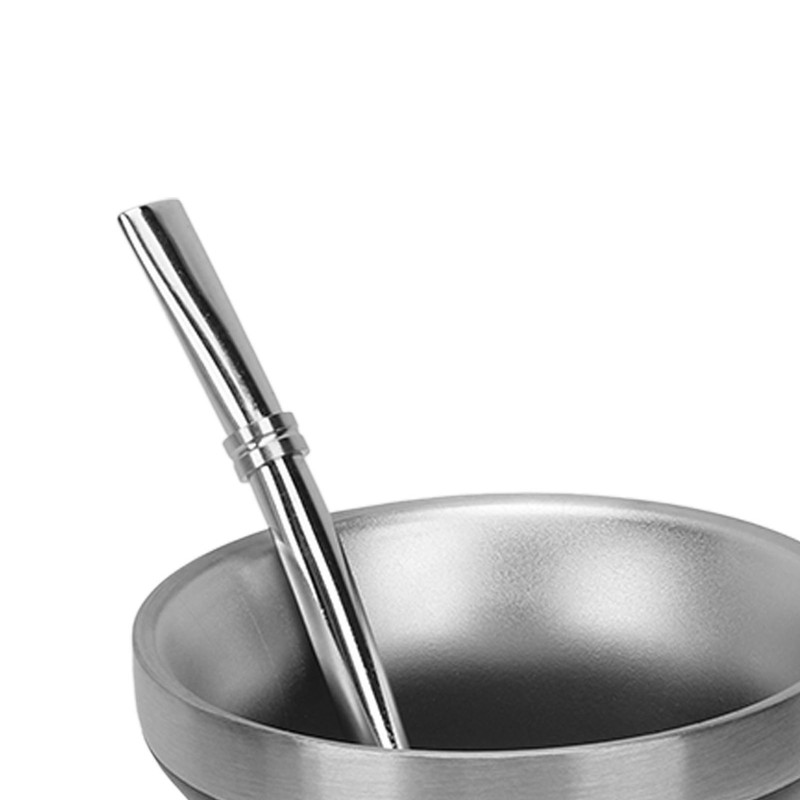 8oz Gourd Tea Cup Double Wall Stainless Steel with Spoon