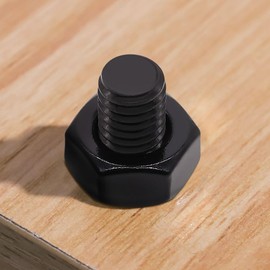 Glvaner #8-32 Stainless Steel Hex Nuts, Hexagon Head Nuts, 304 Stainless Steel 18-8, Black Coated, 50 pcs