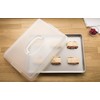 USA Pan Bakeware Nonstick Half Sheet Pan, Lid, White