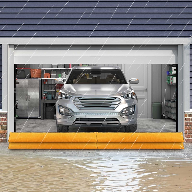 Sabary 5 Pcs Water Barrier 5ft x 6.5Inch Flood Prevention