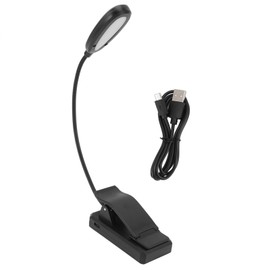 Clamp Desk Lamp 360° Rotation 3 Color Temperature 5LEDs Clip Work Light for Reading Study College Dorm Office Bedroom