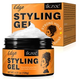 Premium Styling Gel, Styling Strong Hold Styling Gel, Long-Lasting and Enhancing Shine, Anti Hair Loss & Fighting Friz Styling Gel for Dry, Curly, Thick, and Frizzy Hair, Non-Sticky 4.24 oz(120g)